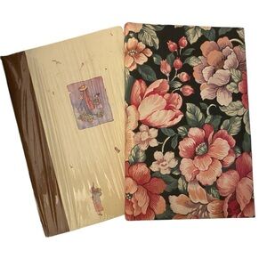 Vintage 90s New Journals Diaries Floral lined valentines gift Notebook